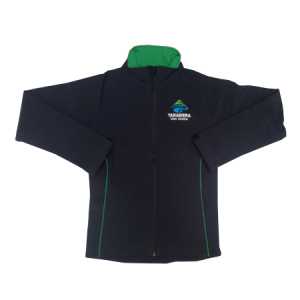 Tarawera High School Softshell Jkt Navy/Green